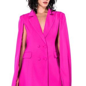 Hot Pink Blazer Dress
